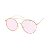 Round Flat Lens Sunglasses
