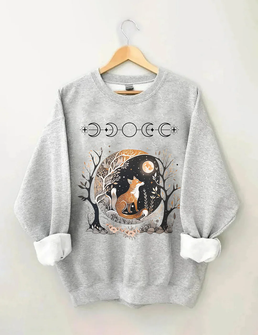 Fox Witchy Whimsigoth Aesthetic Sweatshirt