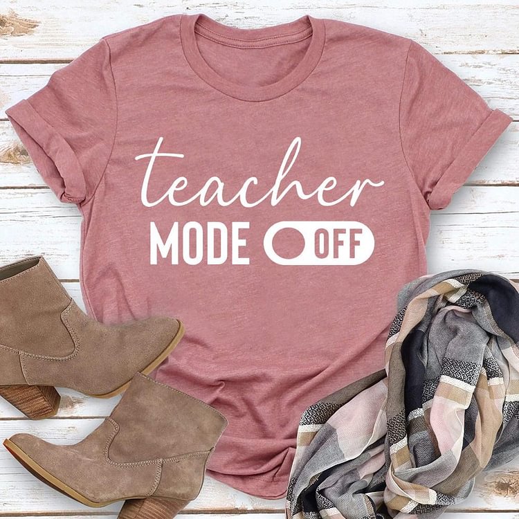 ANB - Teacher Mode Off  Book Lovers Tee-03593