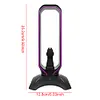 RGB Headset Stand with 2 USB Ports USB 2.0 Hub Headphone Shelf for Desk Display