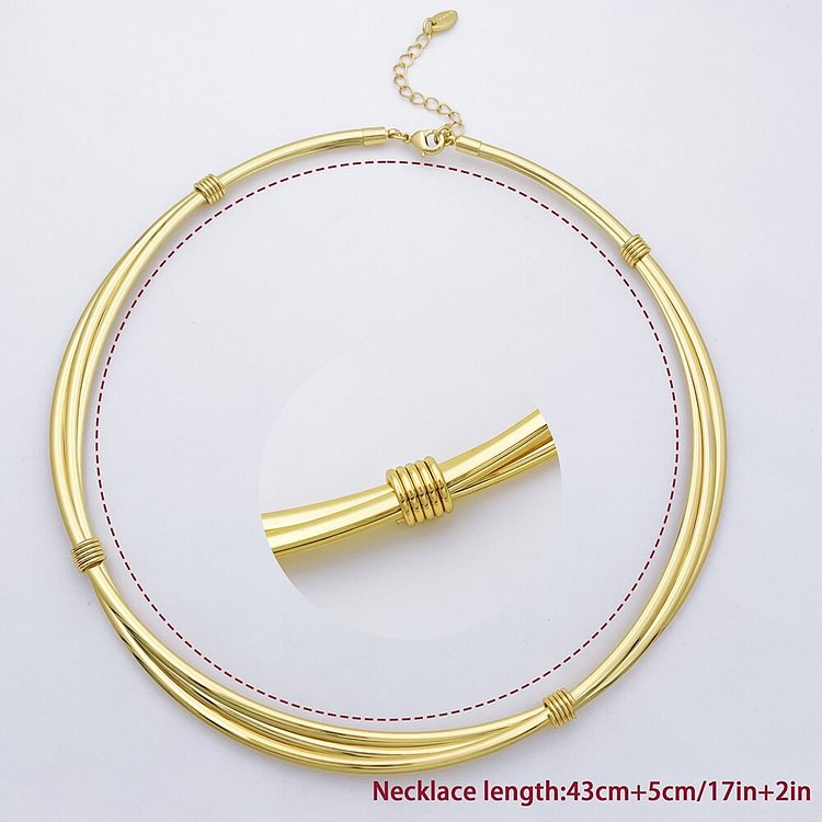 Fashion Jewelry Necklace For Women Gold Color Necklaces Wedding Party Gift
