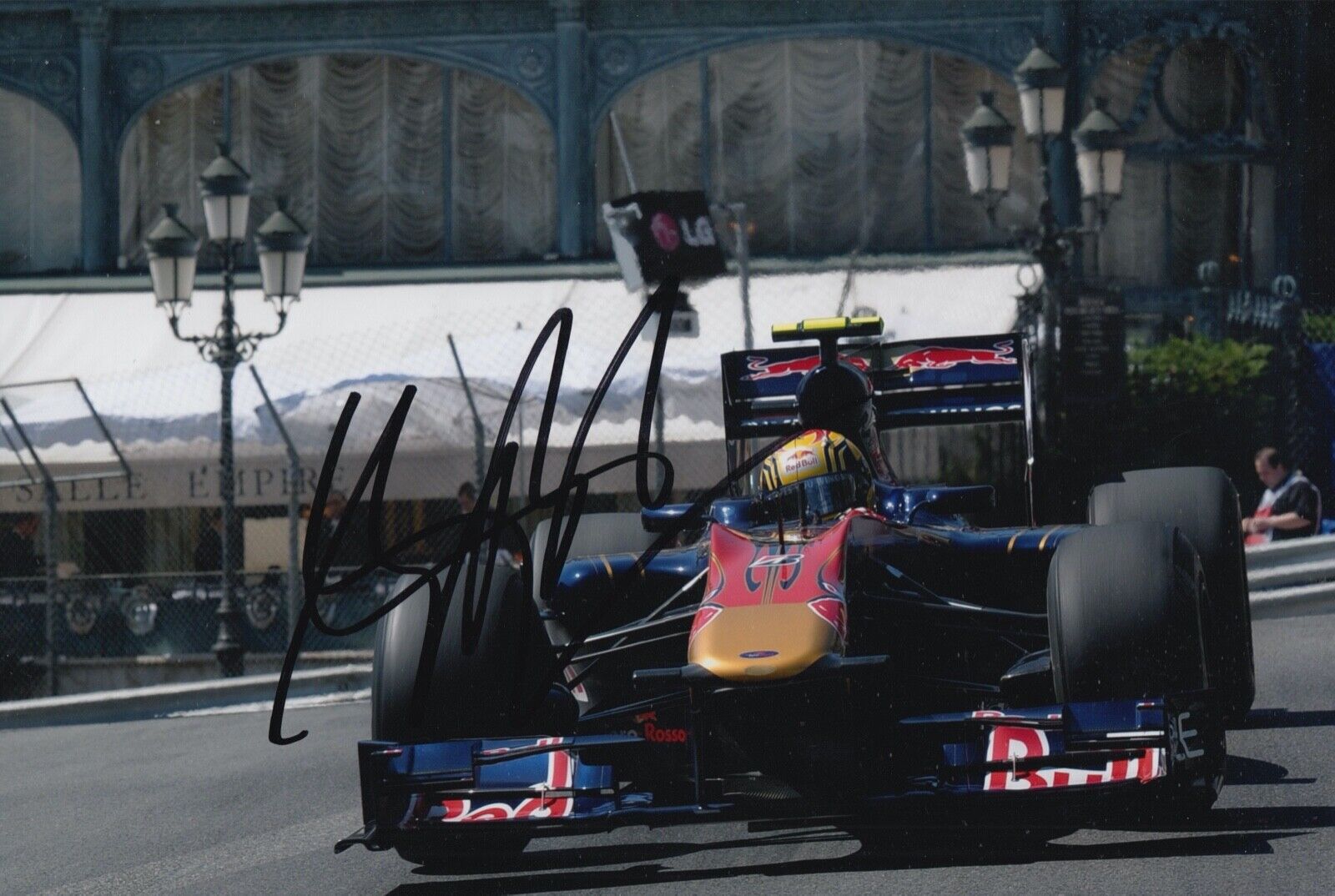 Jaime Alguersuari Hand Signed 12x8 Photo Poster painting F1 Autograph Scuderia Toro Rosso 2