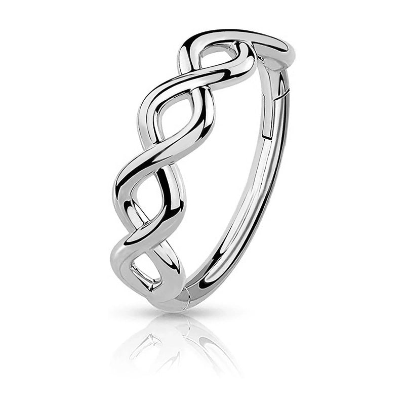 1 Piece Nose Rings & Studs Casual Elegant Vacation Geometric 304 Stainless Steel Inlay Zircon 18K Gold Plated Earrings Nose Ring