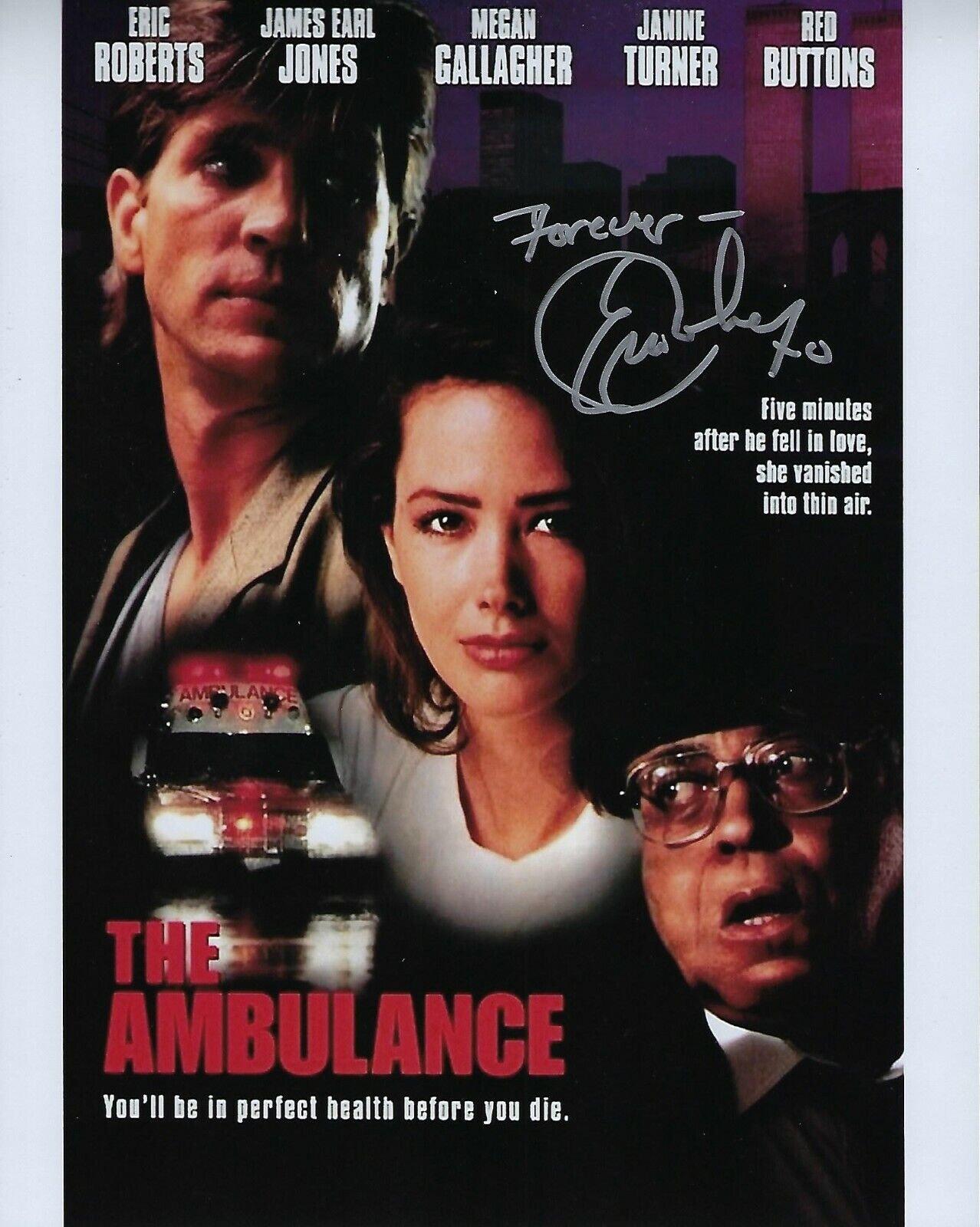 GFA The Ambulance Movie * ERIC ROBERTS * Signed 8x10 Photo Poster painting E1 COA