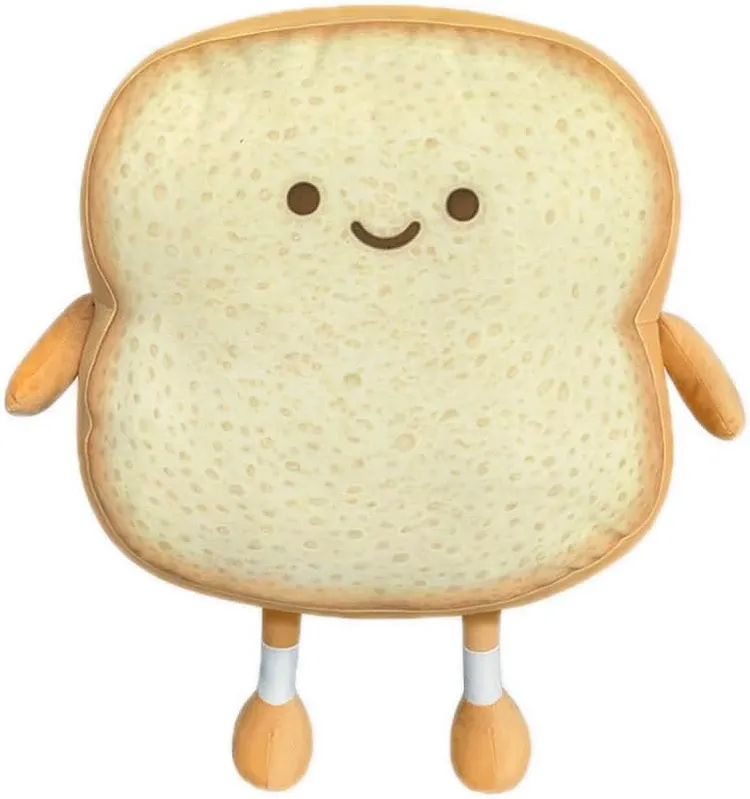 Cute Toast Bread Plush Toy-Happy