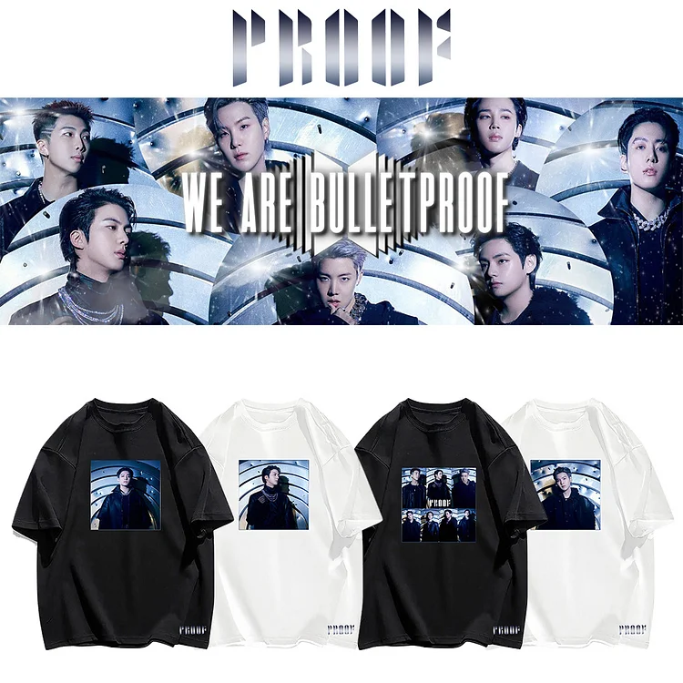 Bangtan Boys Proof Album Photo Cartoon T-shirt - BTS Official Merch