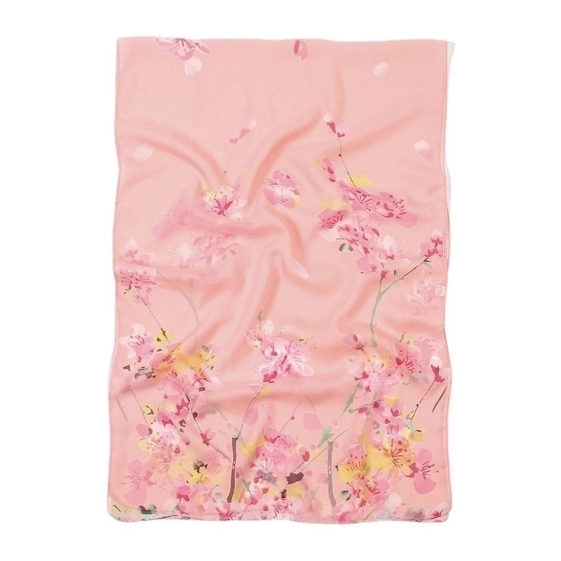 Women’s Sweet Flower Chiffon Printing Silk Scarf