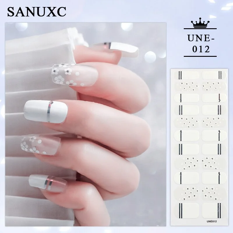 Churchf 22 Tips Shiny Nail Polish Stickers Wholesale Nail Art Decoration Decals Fashion Nail Stickers for Woment Manicure Gifts-Nail Inspo-Outfit Ideas
