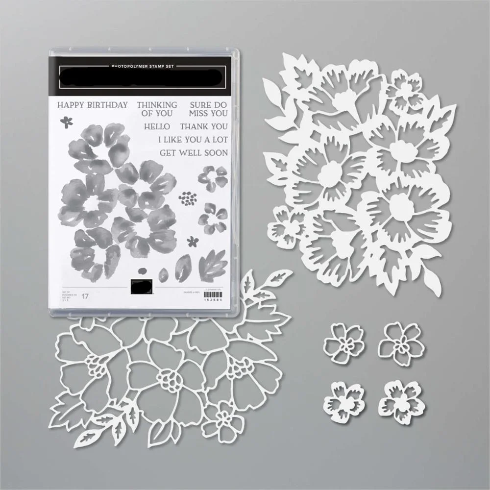LAYERED BLOSSOMS Metal Cutting Dies and Stamps for DIY Scrapbooking Photo Album Decorative Embossing Paper Card