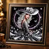 Special Shape Rhinestone Diamond Painting Kit(Silver Hat Butterfly Girl)