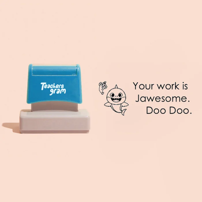 Your Work Is Jawesome Rectangle Stamp