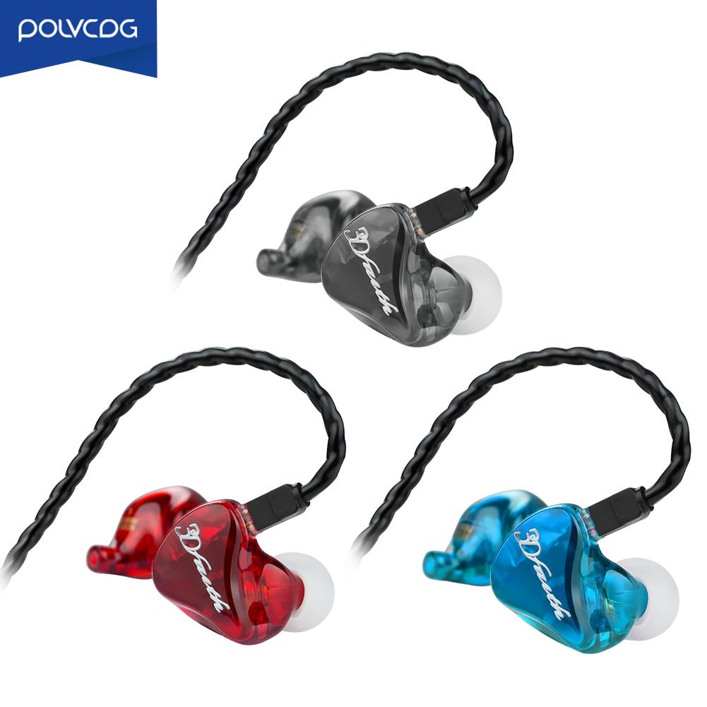 

POLVCDG D8 3.5mm Bass Hifi Quad Core Line Control Detachable Wired Earphone, Black, 501 Original