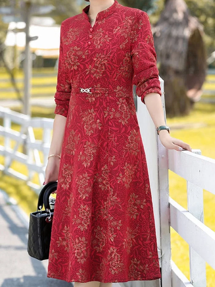 Elegant Fleece Thick Dress