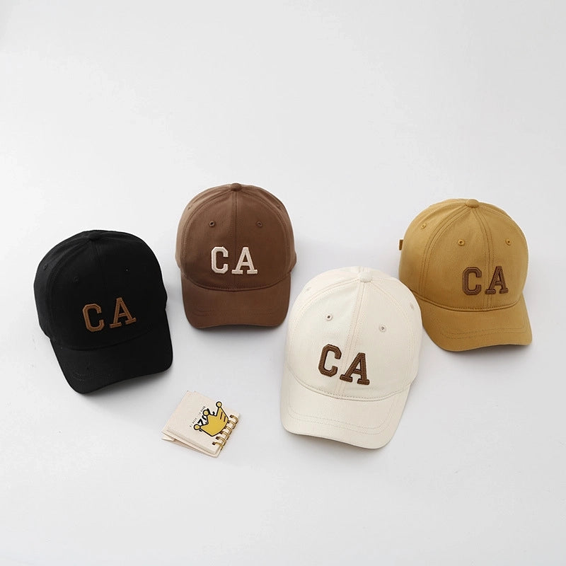 Korean Style Children's Hat Spring Fashion Boys' CA Letter Baseball Cap Baby Girl Casual Cap