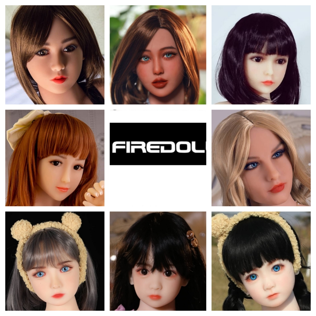 Firedoll Sex Doll Heads (NO.381)  Littlelovedoll