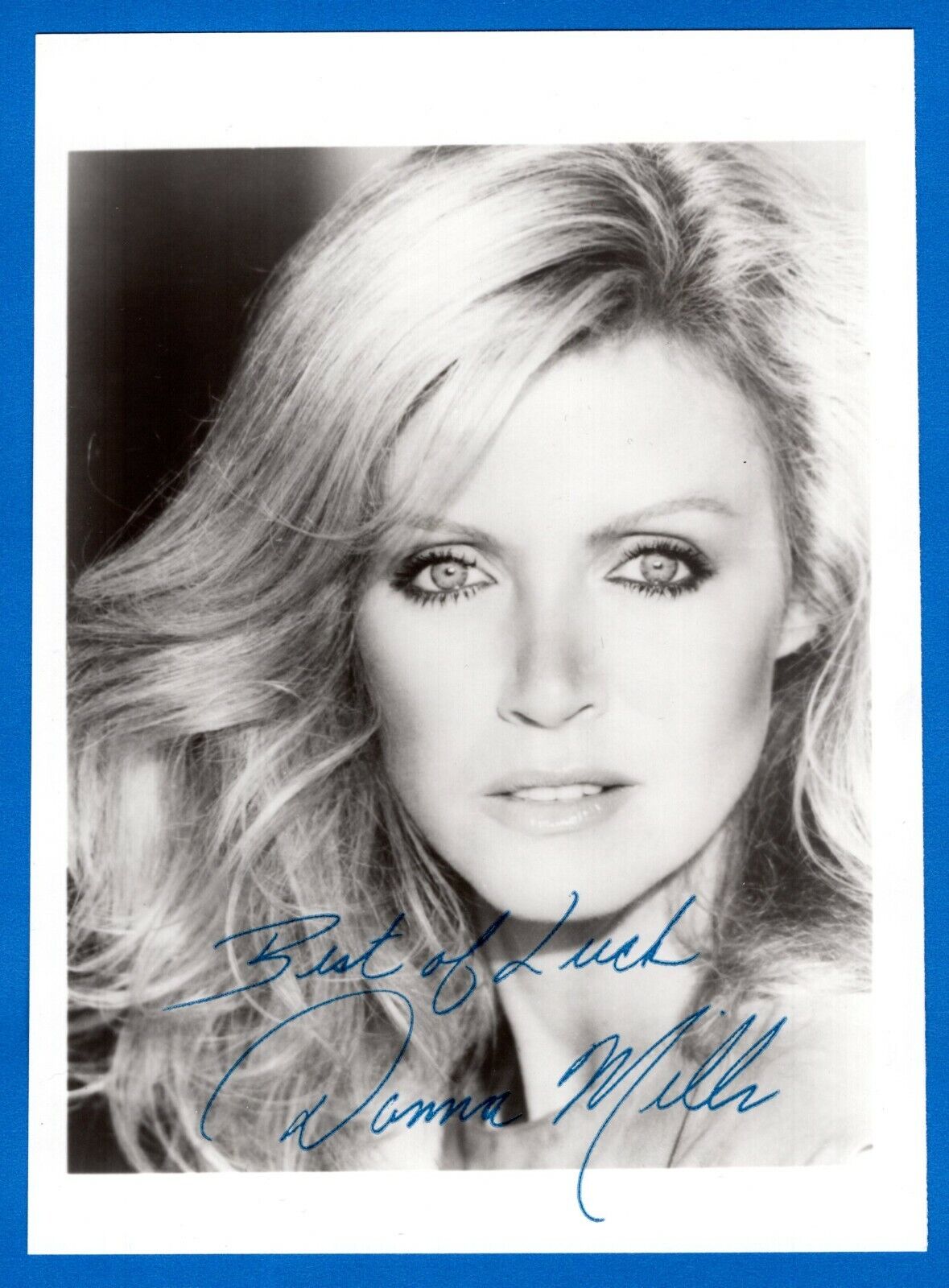 Donna Mills Actress Hand Signed Autograph 5x6.75 Photo Poster painting