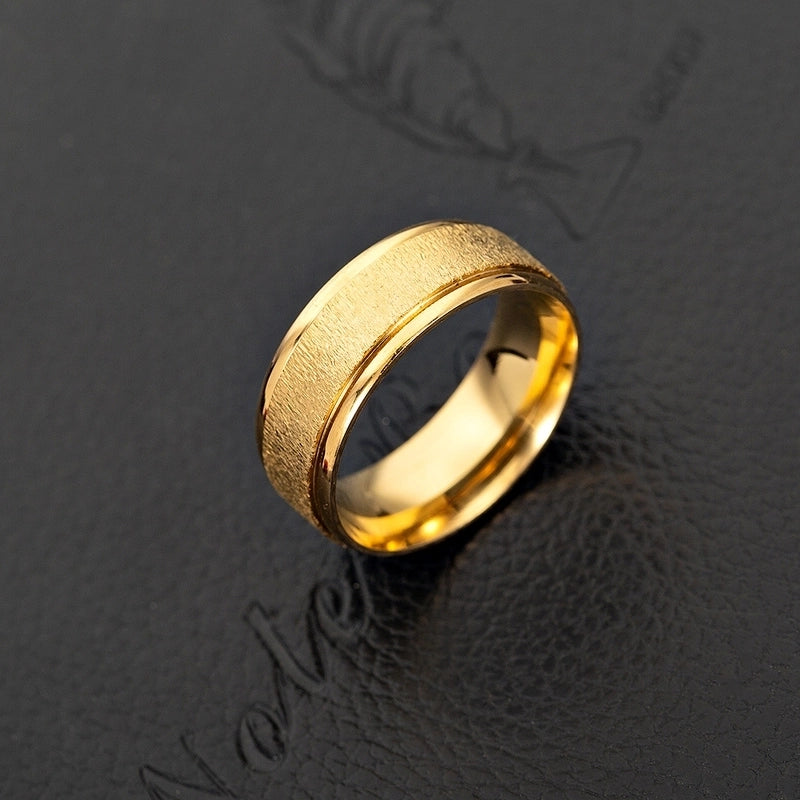 Fashion Geometric Stainless Steel No Inlaid Stainless Steel Rings