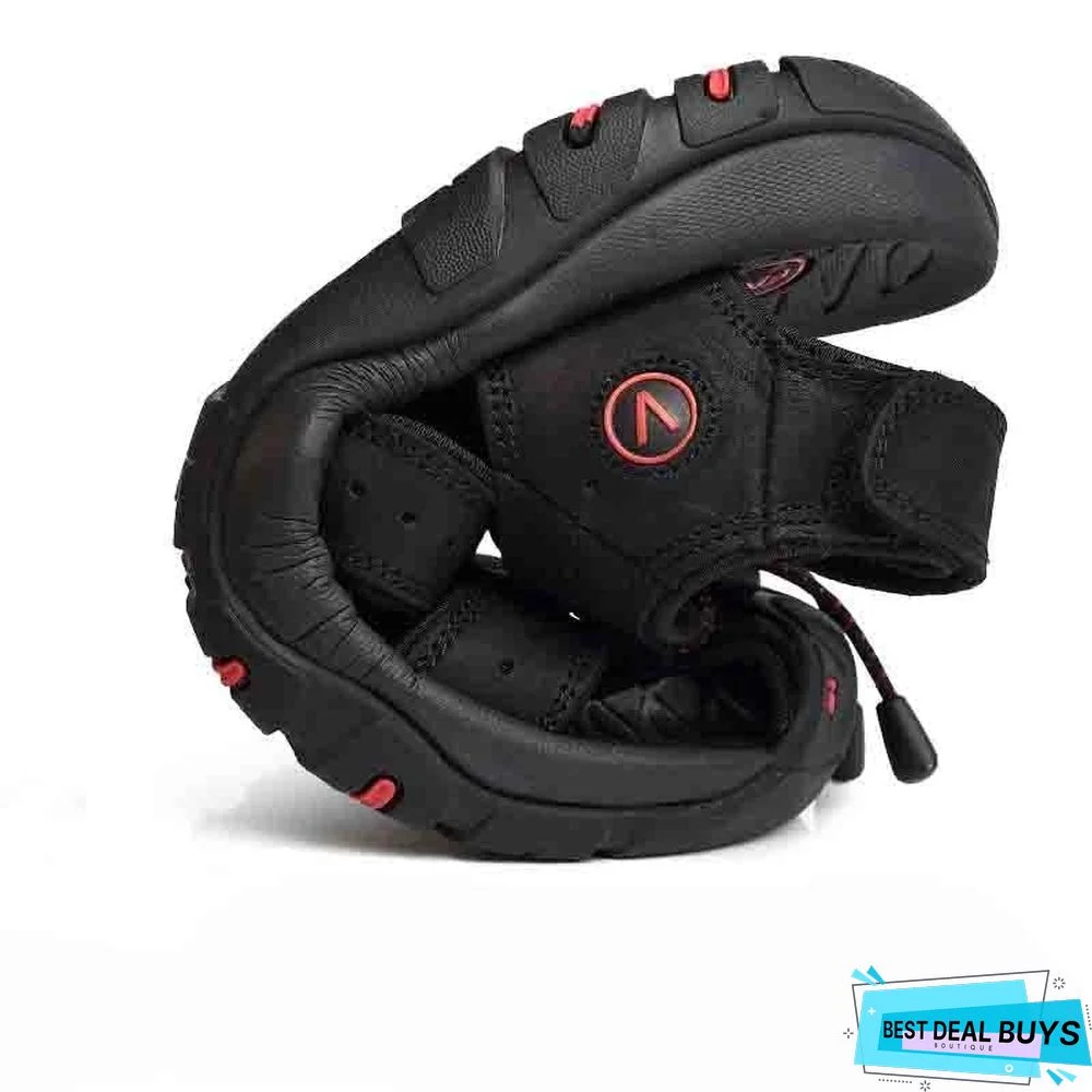 Men Soft Leather Sandals Big Size Roman Comfortable Sandal Shoes