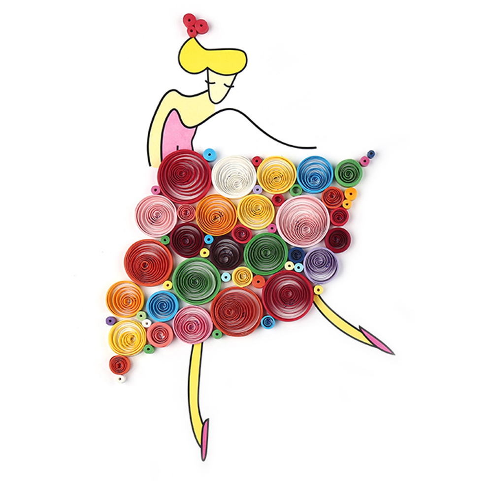 

Dancing Girl - Paper Quilling, 501 Original