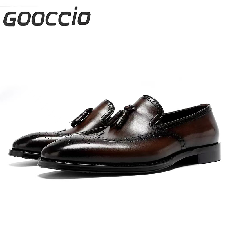 FX182  Cowhide Dress Shoes/Loafer Shoes  For Men  GOOCCIO   