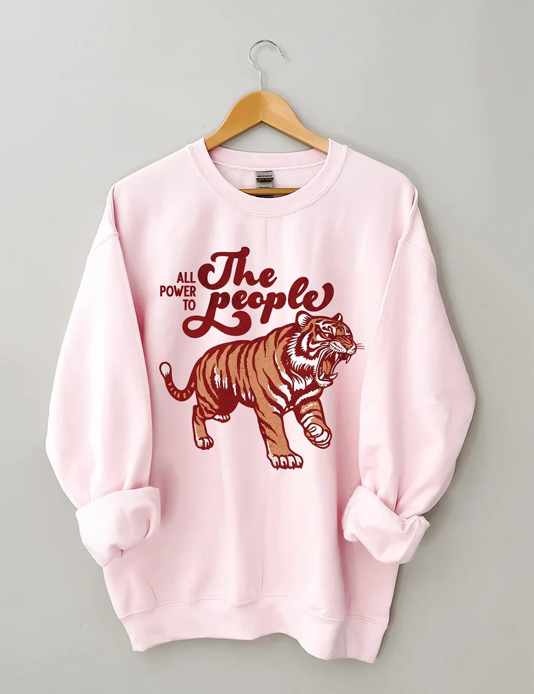 All Power To The People Tiger Sweatshirt