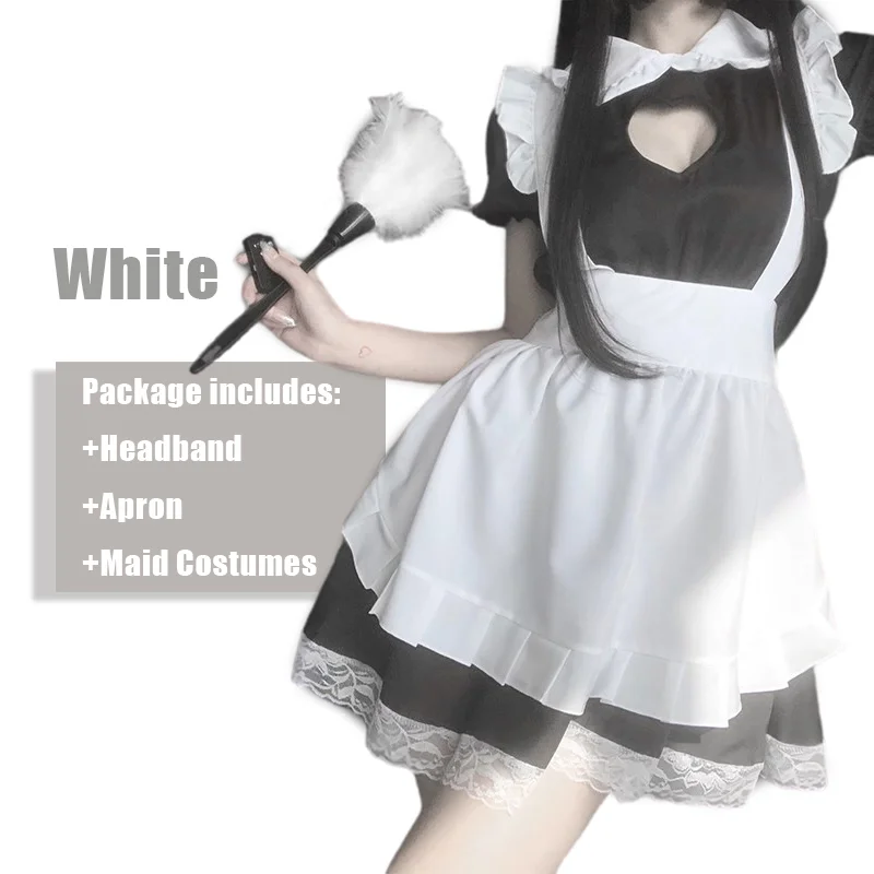 Billionm Women Sexy Cosplay Sweet Lolita Dress Japanese Maid Costume Anime Cosplay Kawaii Coffee Bar Uniform Halloween Outfit