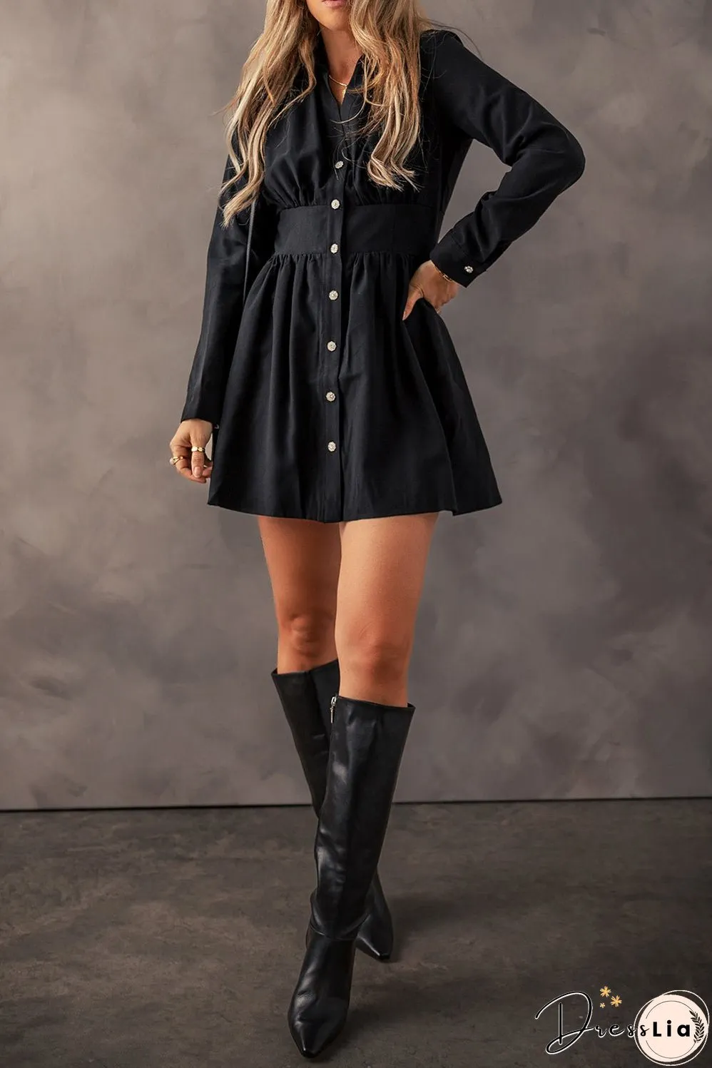 Flared Mini Dress