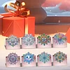 8PCS DIY Diamond Art Greeting Cards Congratulations Cards & Gifts (Snowflake)