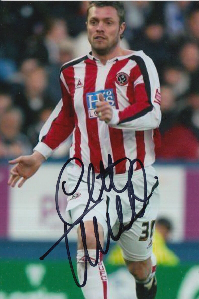 SHEFFIELD UNITED HAND SIGNED GEOFF HORSFIELD 6X4 Photo Poster painting.