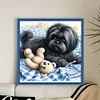 Dog And Bear-11CT Stamped Cross Stitch 40*40cm/15.75*15.75in tapestrymarket