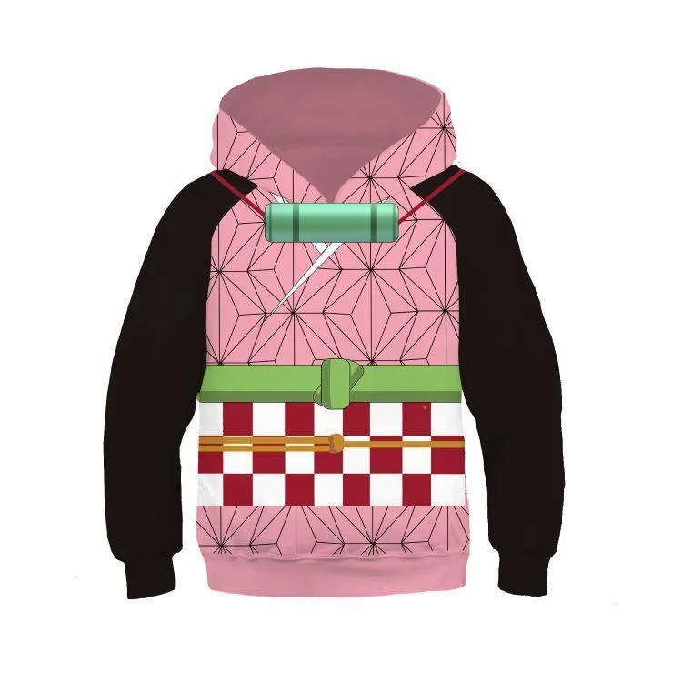 Kids Kimetsu no Yaiba Sweatshirt Unisex cosplay Hoodie-Mayoulove