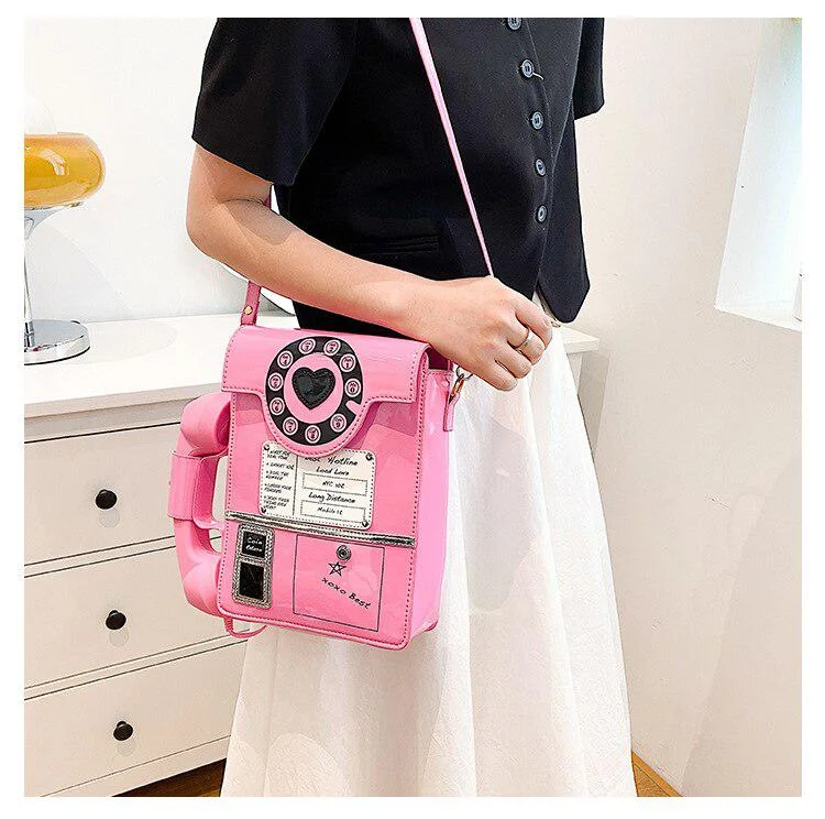 Brownm Retro Phone Shaped Crossbody Bag