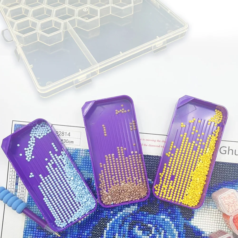 30/120Pcs Diamond Embroidery Drill Mud Kit with Box Diamond Mosaic Glue Clay Set