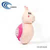 Pink snail plush toy