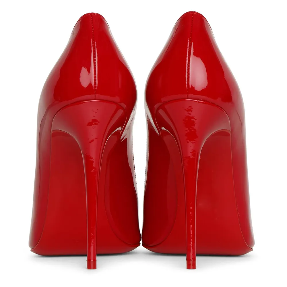 120mm Women's Party Wedding Heels Red Patent Pumps-vocosishoes