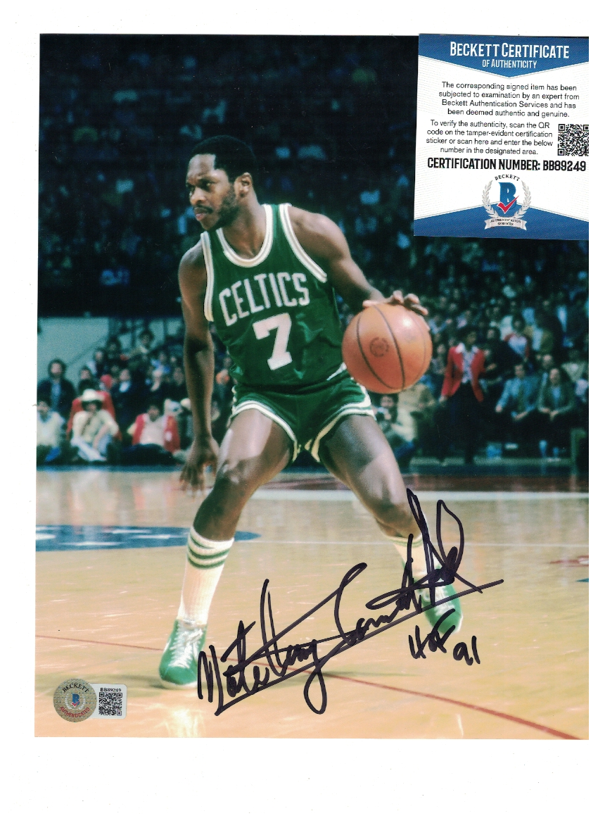 Nate Archibald Boston Celtics Signed 8x10 Basketball Photo Poster painting Beckett Cert FX69