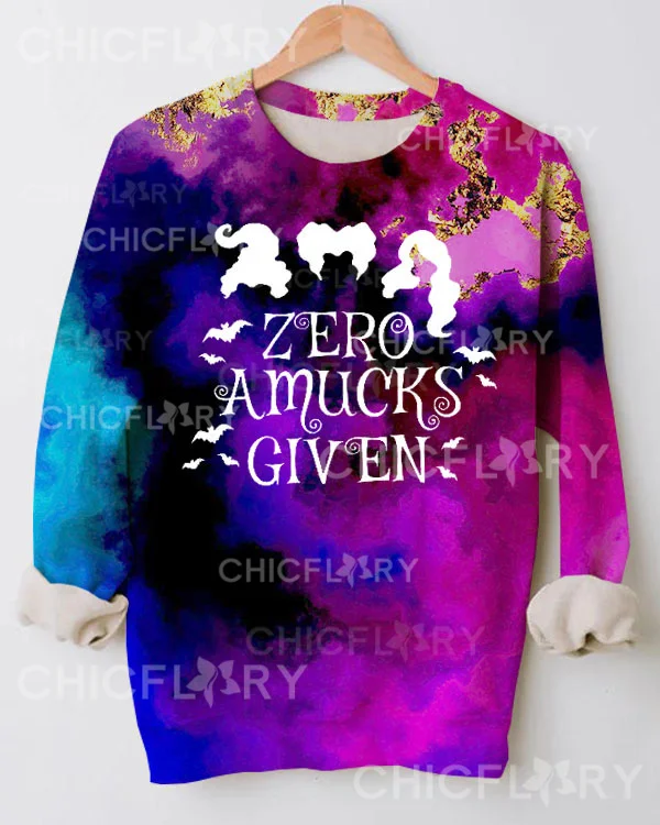 Halloween Zero Amucks Given Tie Dye Sweatshirt