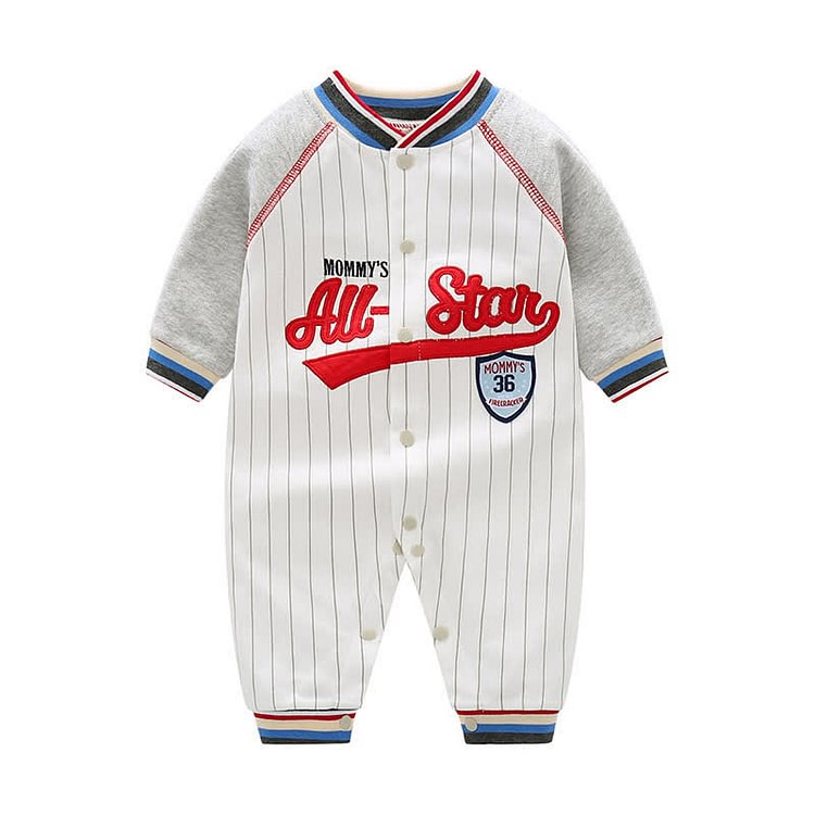 MOMMY'S ALL STAR Baby Striped Romper
