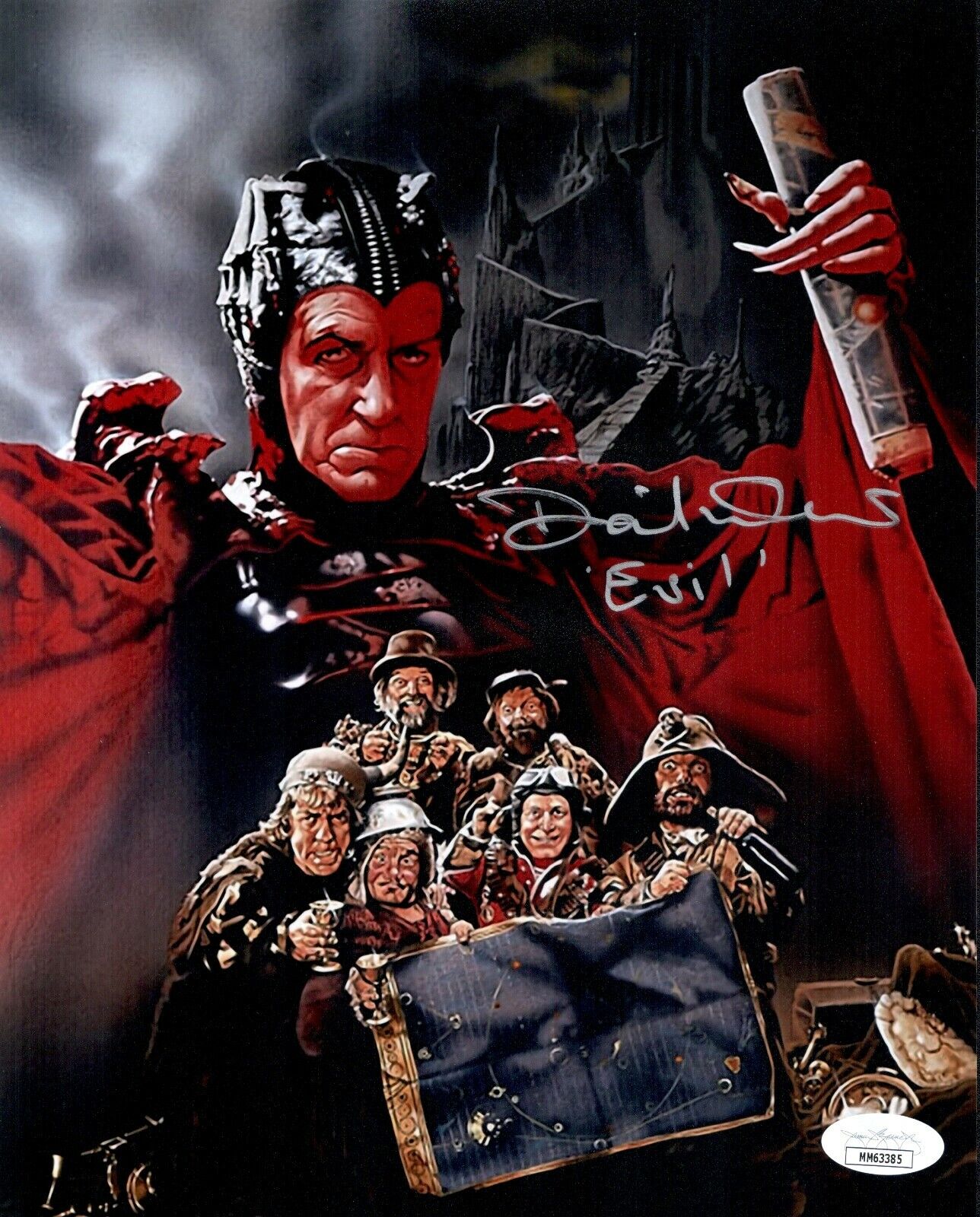 DAVID WARNER Signed Evil Genius TIME BANDITS 8x10 Photo Poster painting Autograph JSA COA Cert