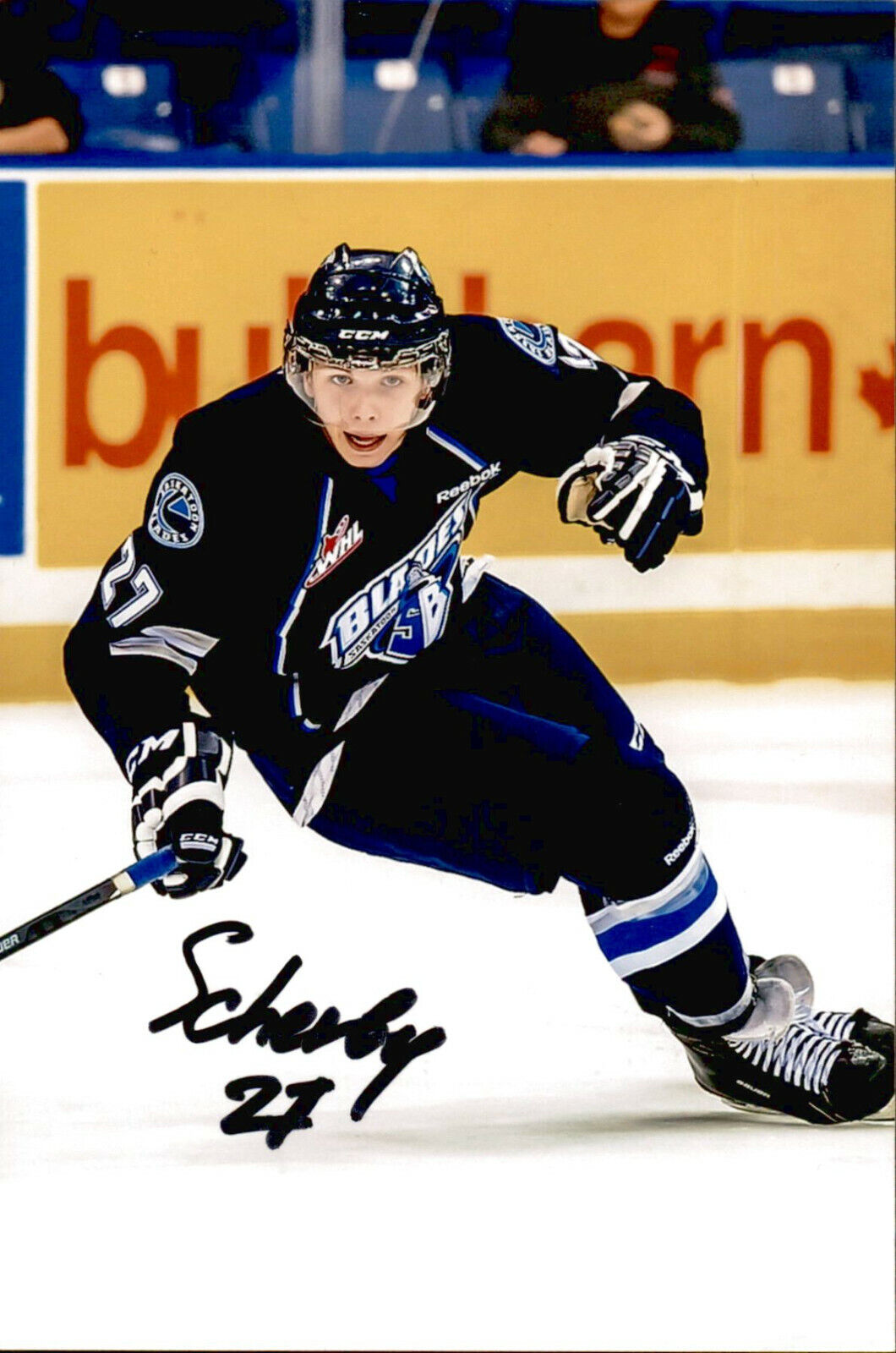 Nikita Scherbak SIGNED 4x6 Photo Poster painting MONTREAL CANADIENS / SASKATOON BLADES