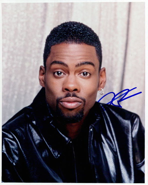 Chris Rock signed 8x10 Photo Poster painting