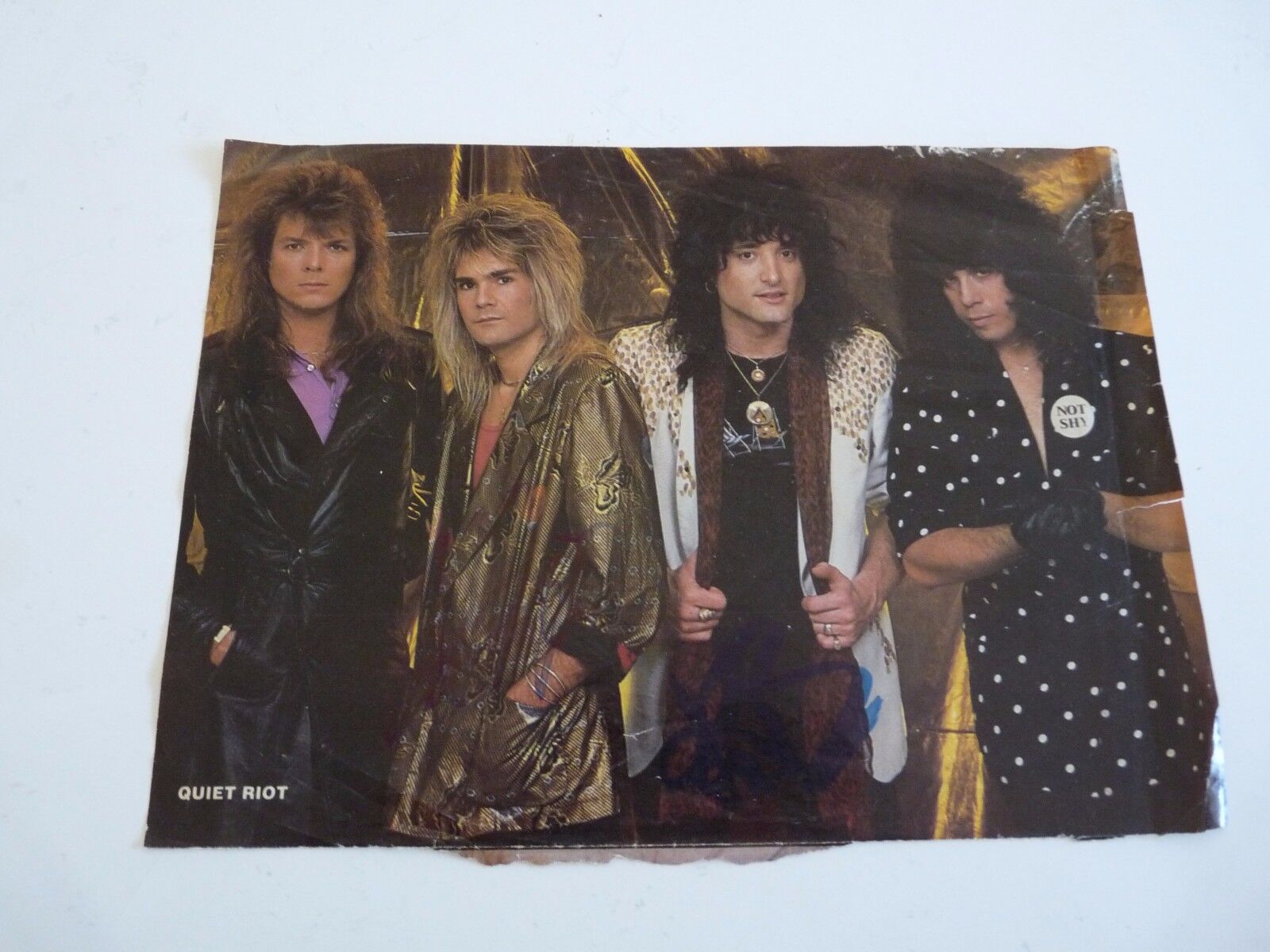 Quiet Riot Kevin DuBrow & Carlos Cavazo Signed Autographed Magazine Page Photo Poster painting 1