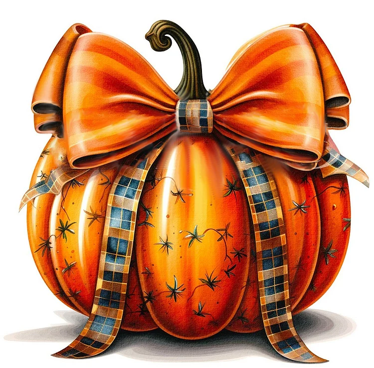 Halloween Pumpkin 11CT Stamped Cross Stitch 50*50CM