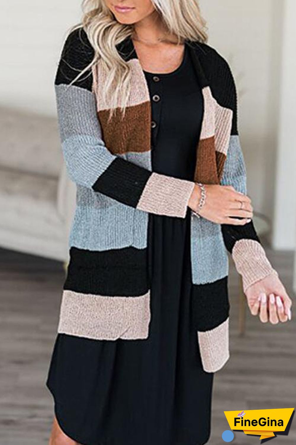 Striped Sweater Bag Multicolor Cardigan