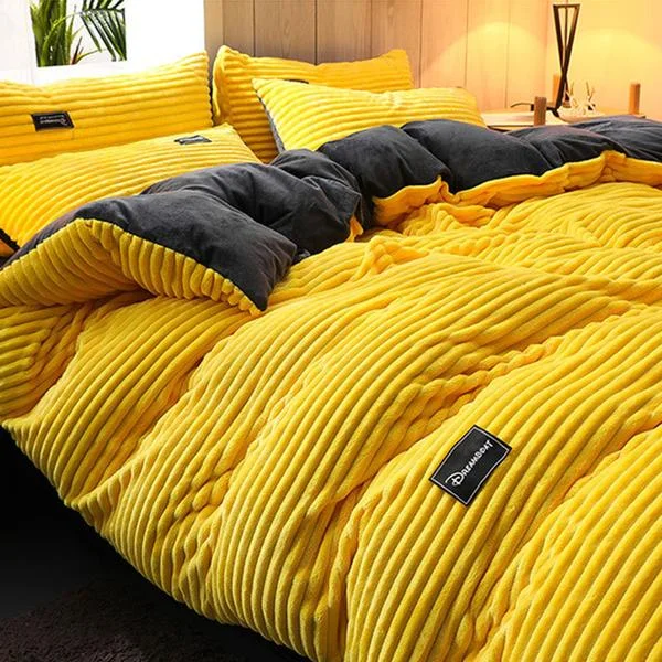 Thicken Corduroy Velvet Bedding Set by LuxuryLifeWay