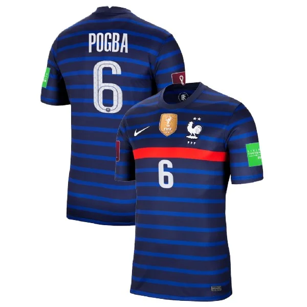 Frankreich Paul Pogba 6 Home EM Trikot 2020-2021