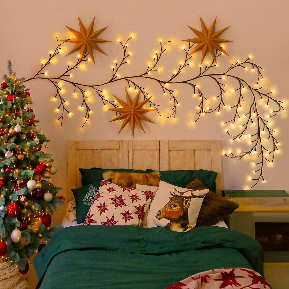 Tegooe Tegooe Solar Powered Willow Vine String Lights