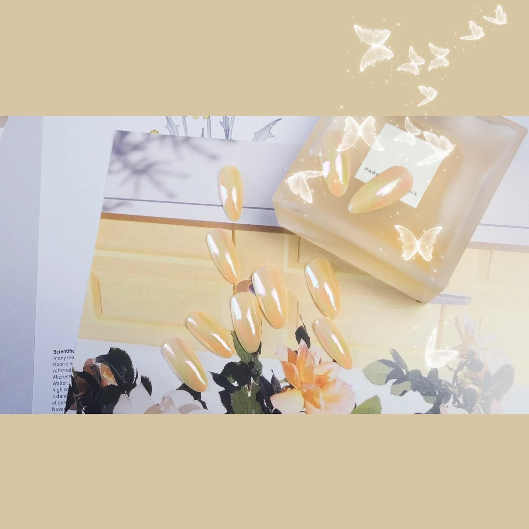 24pcs Elegant Fake Nails Full cover Fake Nails Glue DIY Manicure Nail Art Tools-Nail Inspo