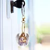 10pcs 2D Flat DIY Diamond Painting Keychain Double Sided Drill Keyrings (Angels)