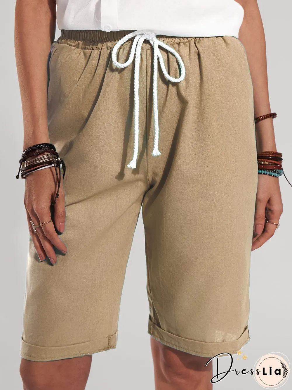 Cotton and linen women's trousers, thin casual pants, nine-point pants, five-point Shorts